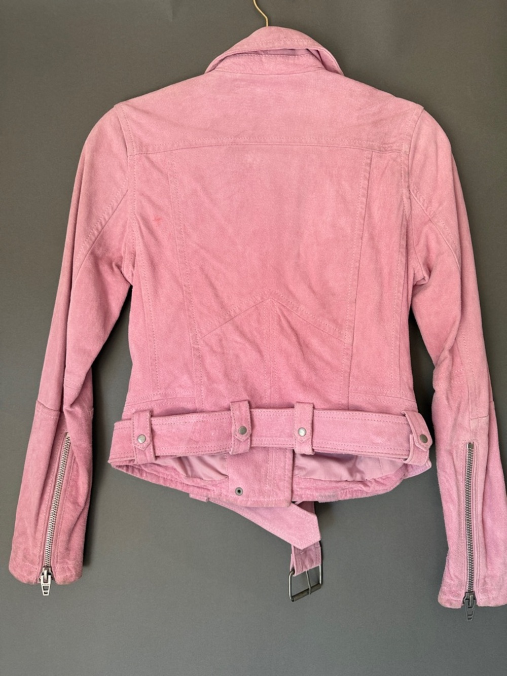 Blank NYC Dusty Pink Suede Moto Jacket - Picture 5 of 5